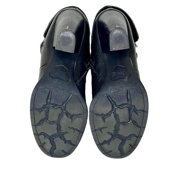 BOC Women's 6.5 Black Traipse Pebbled Leather Heeled Buckle Boot - Picture 10 of 10